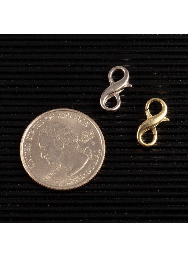 Ash's Choice Lobster Clasp Necklace Bracelet Extender 925 Sterling Silver Plated With 14K Gold Necklace Connector Extender Clasps Plated 14K Gold Closures Claw For Diy Jewelry Repair(0.55"X0.24" Gold 1P) - Image 3