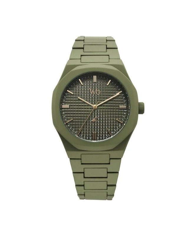 fastrack Vyb Hustler Fastrack By Titan Quartz Analog Green Dial Metal Strap Watch For Men fv30015qm02w - Image 2