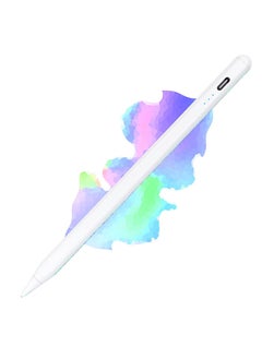Generic Universal Stylus Pen for iPad with High Sensitivity Disc and Vibrating Pen with Magnetic Cap for iPhone/iPad Pro/Mini/Air/Android/Microsoft Tablet (White) (3)  - Image 1