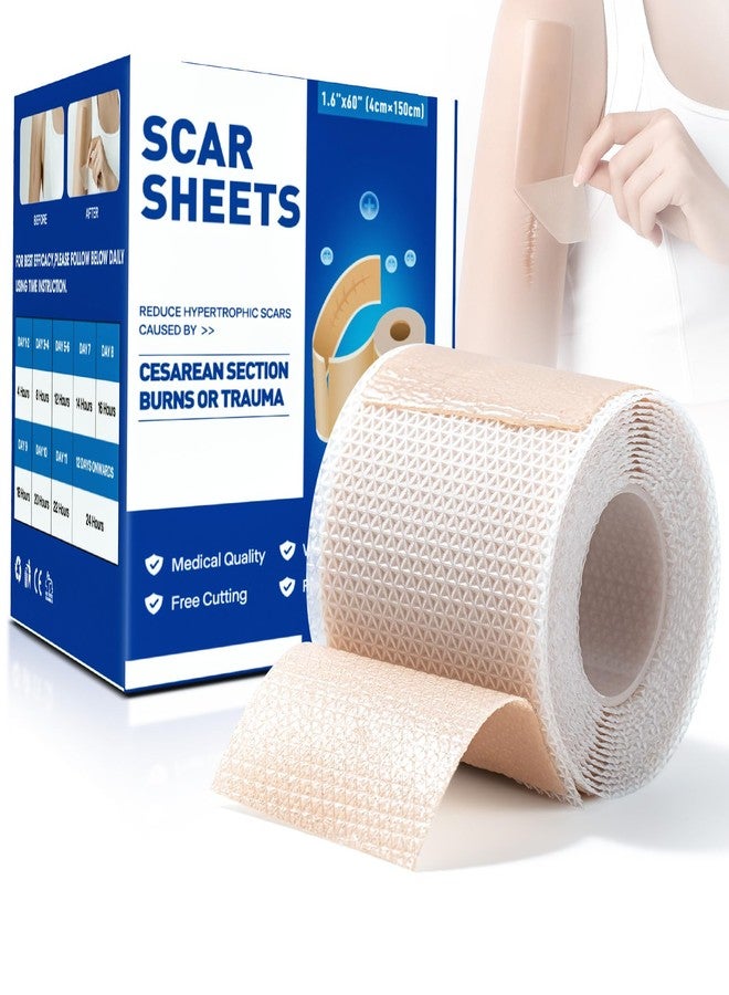ALLGLAM Medical Silicone Scar Tape, 1.6″ x 60″ Roll - Image 1