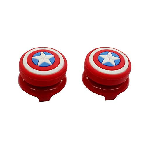 PSS FPS Thumbstick Extender for PS4 /PS5 Controller Caps Cover Silicone Analog Joystick Rubber Grip for PS5 PS4 Controller 2 PCS (Red/White) - Image 4