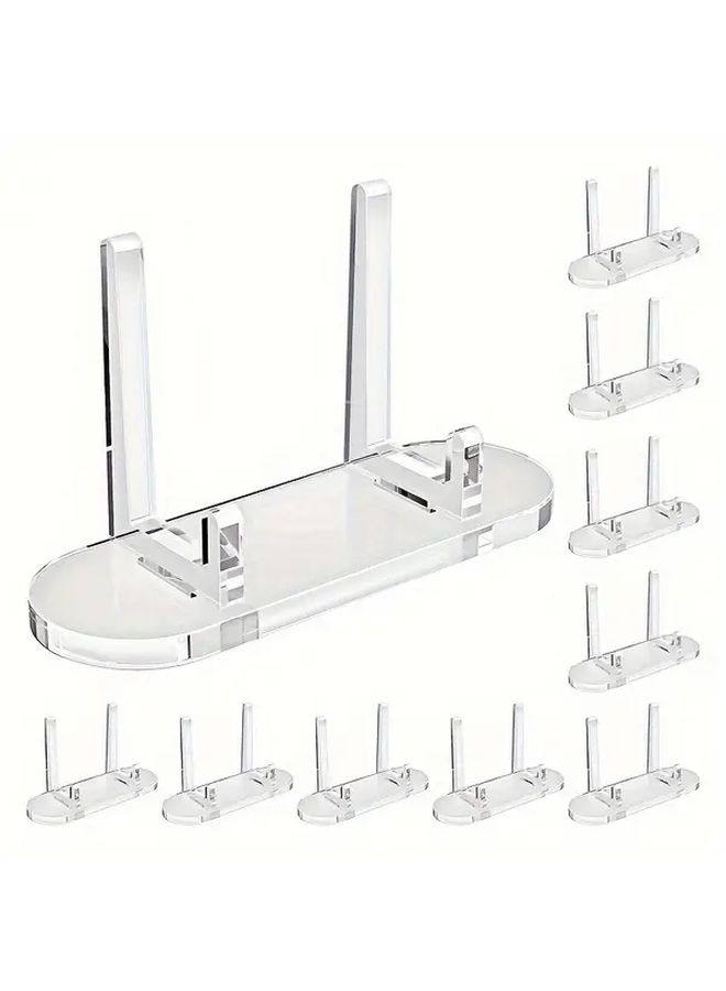 12 Piece Clear Card Display Rack Desktop Stand And Organizer For Home Decor - Image 1
