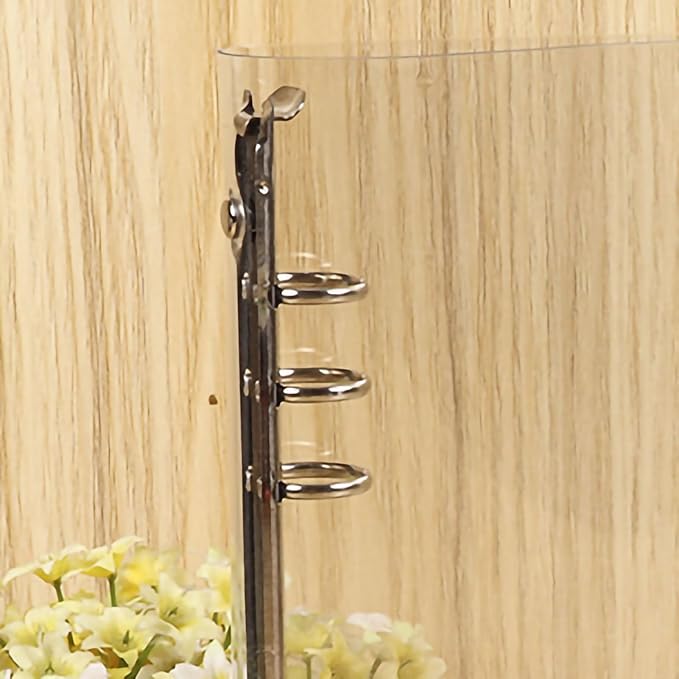 Clear PVC A6 Notebook Cover Snap Design Lightweight Durable For School Office - Image 1