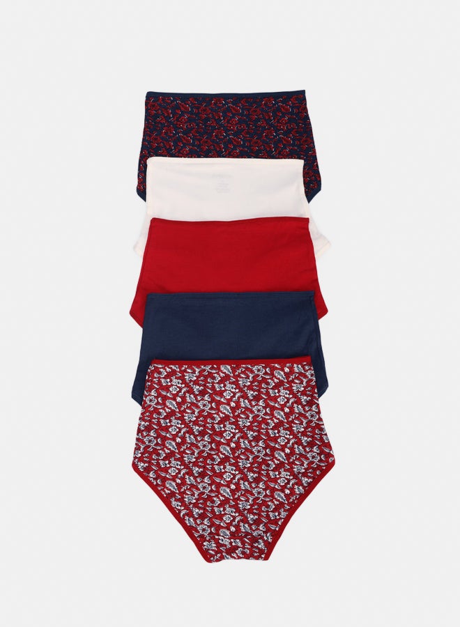 Carina Pack of 5 Colored Full Brief Panties - Image 2