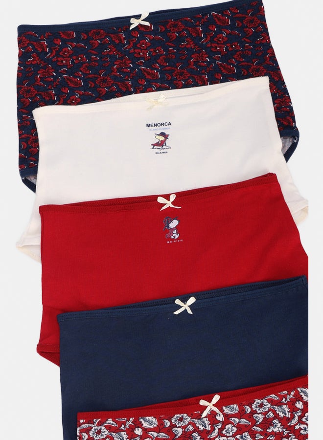 Carina Pack of 5 Colored Full Brief Panties - Image 3