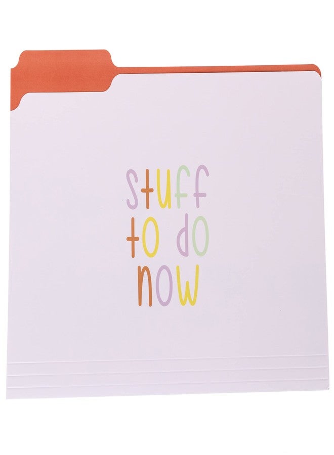 Graphique Designer “Trying My Best” File Folders | Set of 9 (3 Designs) | Letter Size Organizers | Decorative Office Supplies | Durable Coated Cardstock | 1/3-Cut Tabs - Image 3