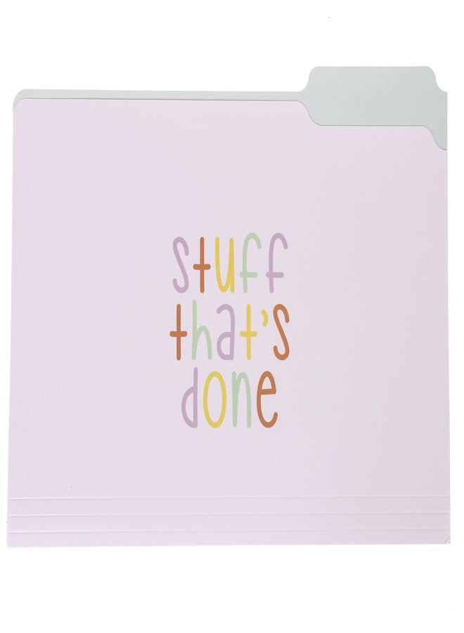 Graphique Designer “Trying My Best” File Folders | Set of 9 (3 Designs) | Letter Size Organizers | Decorative Office Supplies | Durable Coated Cardstock | 1/3-Cut Tabs - Image 5