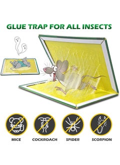 YOUGE 6-Pack Mouse Rat Glue Trap, Strongly Adhesive Sticky Glue Traps for Mice, Mouse Sticky Traps, Mouse Glue Traps, Sticky Rat Traps Indoor and Outdoor  - Image 2