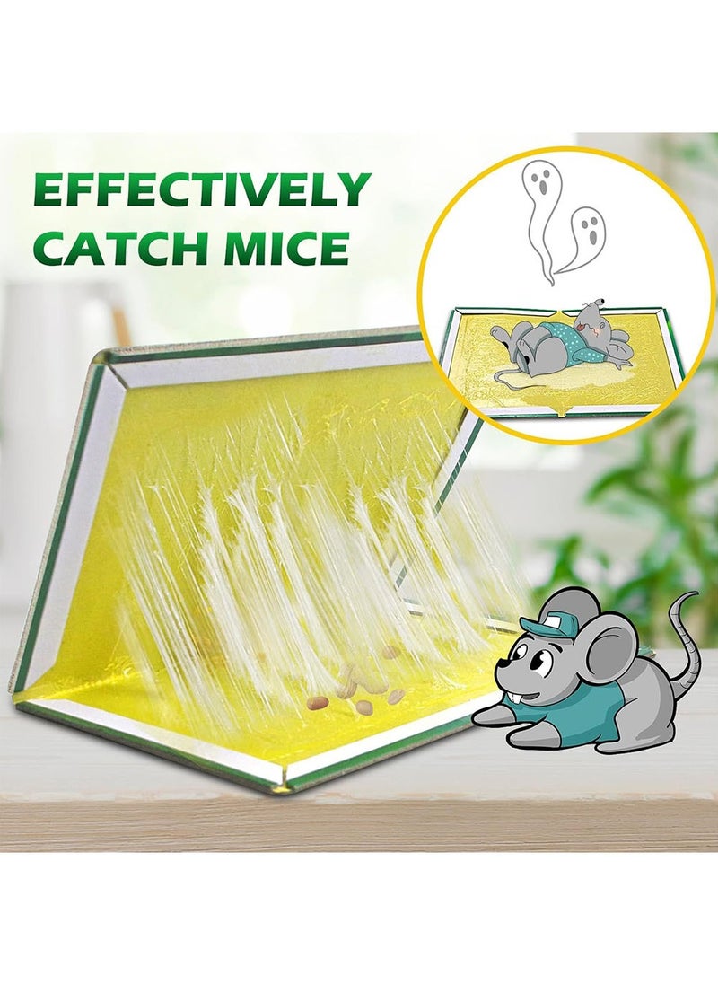 YOUGE - 6-Pack Mouse Rat Glue Trap, Strongly Adhesive Sticky Glue Traps for Mice, Mouse Sticky Traps, Mouse Glue Traps, Sticky Rat Traps Indoor and Outdoor - Image 1