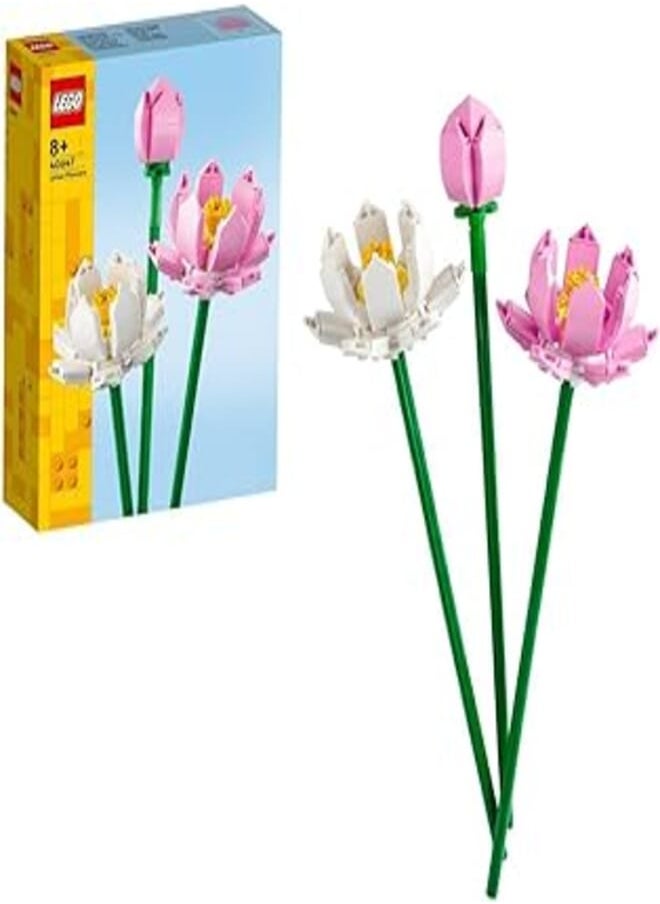 LEGO - LEGO® Icons Lotus Flowers 40647 Building Blocks Toy Set; Flowers Botanical Collection (220 Pieces) - Image 1