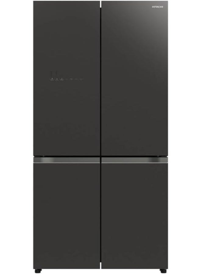 HITACHI Bottom Freezer Inverter Control | Dual fan Cooling | Vacuum Compartment | Selectable Zone | Triple Power Filter | Select Case | Stabilizer Free | Touch Screen Controller | Dual Sensing Control | Quick Cooling | Water Tank RWB820VUK2GBK Black - Image 1