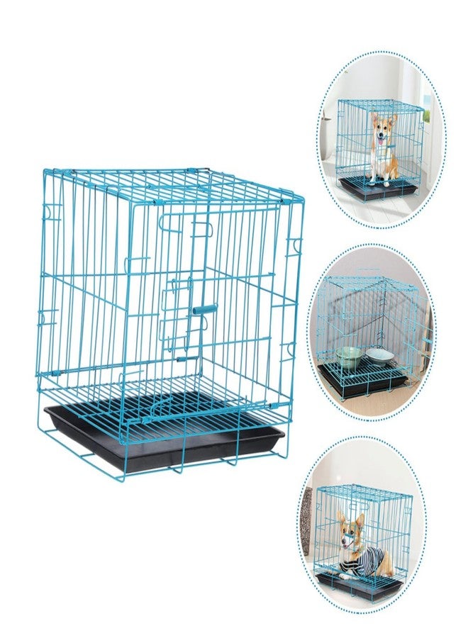 ياردوي قفص نقل القطط المحمول من ياردوي، قفص معدني أنيق للسفر مع الحيوانات الأليفة، مناسب للقطط والأرانب، مصمم لرحلات خارجية آمنة ومريحة. - Image 4