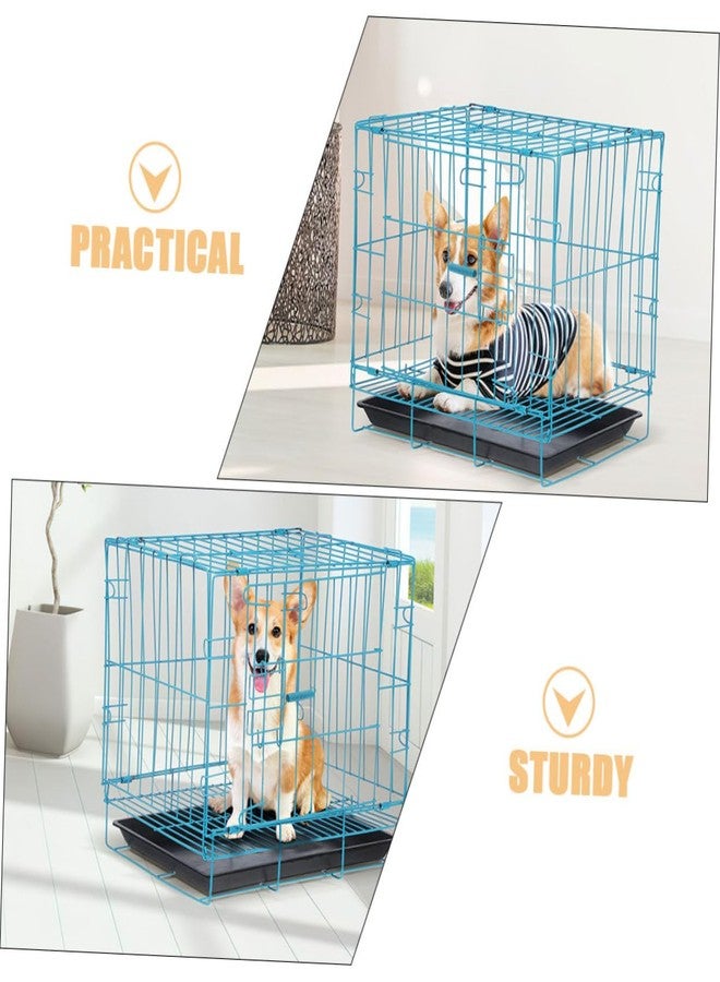 ياردوي قفص نقل القطط المحمول من ياردوي، قفص معدني أنيق للسفر مع الحيوانات الأليفة، مناسب للقطط والأرانب، مصمم لرحلات خارجية آمنة ومريحة. - Image 5