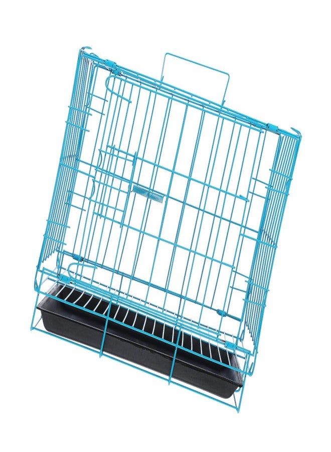 ياردوي قفص نقل القطط المحمول من ياردوي، قفص معدني أنيق للسفر مع الحيوانات الأليفة، مناسب للقطط والأرانب، مصمم لرحلات خارجية آمنة ومريحة. - Image 1