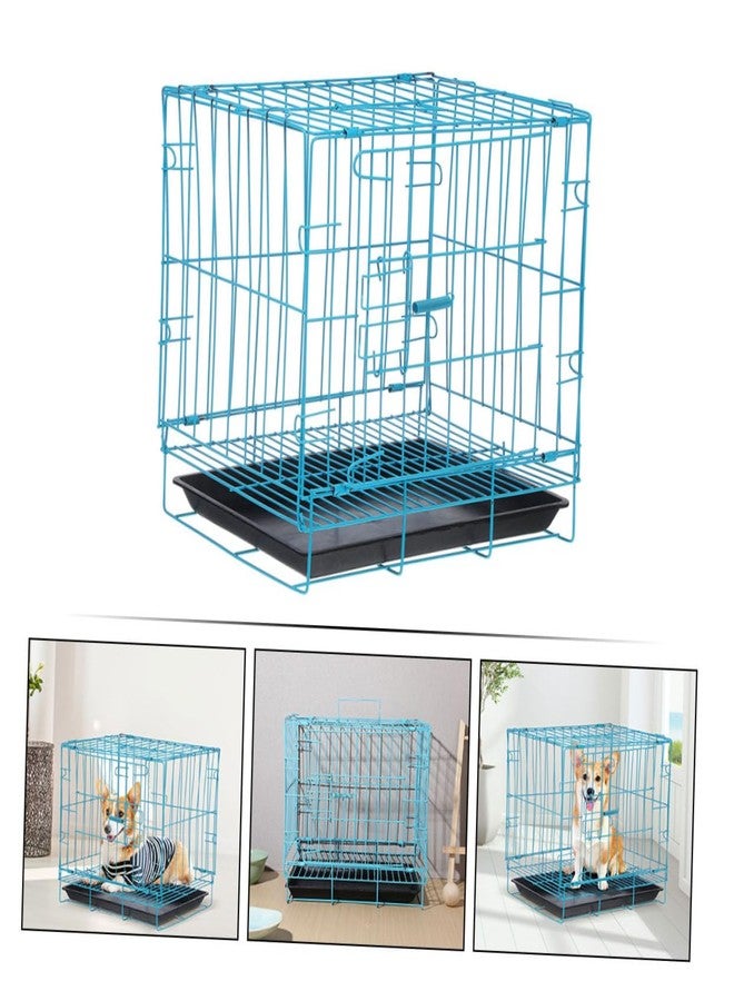 ياردوي قفص نقل القطط المحمول من ياردوي، قفص معدني أنيق للسفر مع الحيوانات الأليفة، مناسب للقطط والأرانب، مصمم لرحلات خارجية آمنة ومريحة. - Image 3