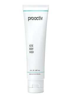 Acne Body Wash Exfoliating Body Wash For Sensitive Skin, Salicylic Acid Cleanser With Soothing Shea Butter & Cocoa Butter 9 Oz.