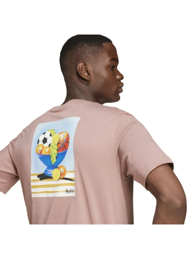 adidas تي شيرت تدريب أديداس M L SL BOWL T أحمر للرجال - XS