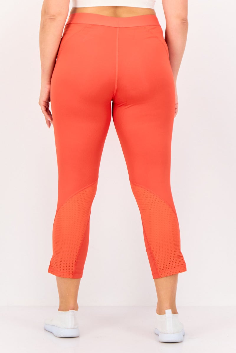 Nike سراويل تدريب رياضية نسائية ملائمة NP 3/4، حمراء - Image 3