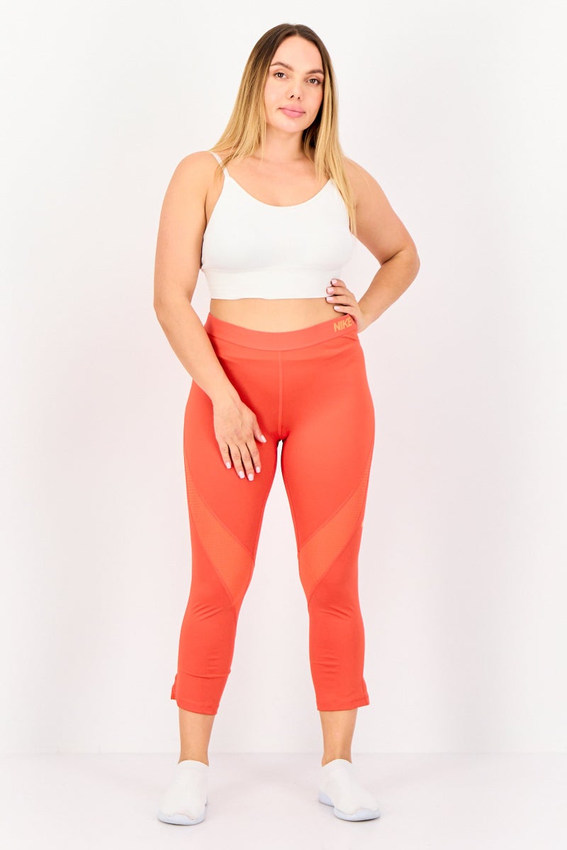 Nike سراويل تدريب رياضية نسائية ملائمة NP 3/4، حمراء - Image 4