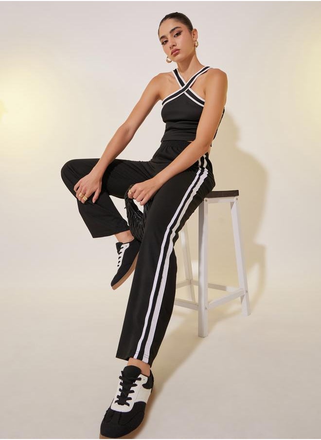 Take Two Take Two Solid Side Wide Leg Pants  - Image 1