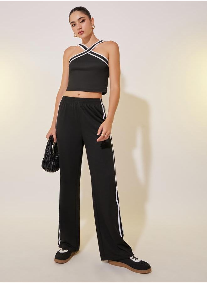 Take Two Take Two Solid Side Wide Leg Pants  - Image 2
