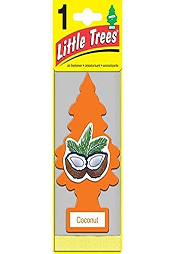 Little Trees معطر هواء السيارة ليتل تريز | شجرة ورقية معلقة للمنزل أو السيارة | جوز الهند الأناناس | عبوة 6 - Image 4