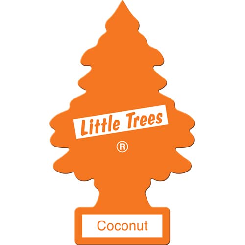 Little Trees معطر هواء السيارة ليتل تريز | شجرة ورقية معلقة للمنزل أو السيارة | جوز الهند الأناناس | عبوة 6 - Image 2