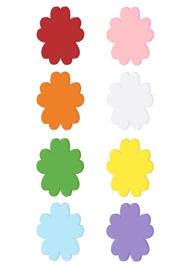 UNIIDECO 80 pcs Petal Shape Cutouts, UNIIDECO Bulletin Board Decorations Cardboard Cut Outs, Classroom Decor Kid Teachers DIY Crafts Projects Supplies, Cardstock Party Decoration for Wall - Image 2