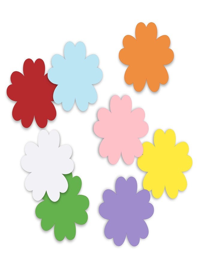 UNIIDECO 80 pcs Petal Shape Cutouts, UNIIDECO Bulletin Board Decorations Cardboard Cut Outs, Classroom Decor Kid Teachers DIY Crafts Projects Supplies, Cardstock Party Decoration for Wall - Image 1