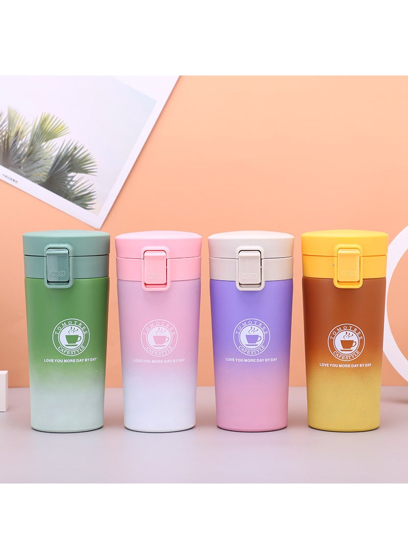 Generic - First-generation stainless steel coffee cup double-layer vacuum cup high-looking car water Cup bouncing coffee cup wholesale - Image 1