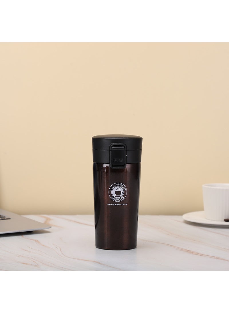 Generic - First-generation stainless steel coffee cup double-layer vacuum cup high-looking car water Cup bouncing coffee cup wholesale - Image 1