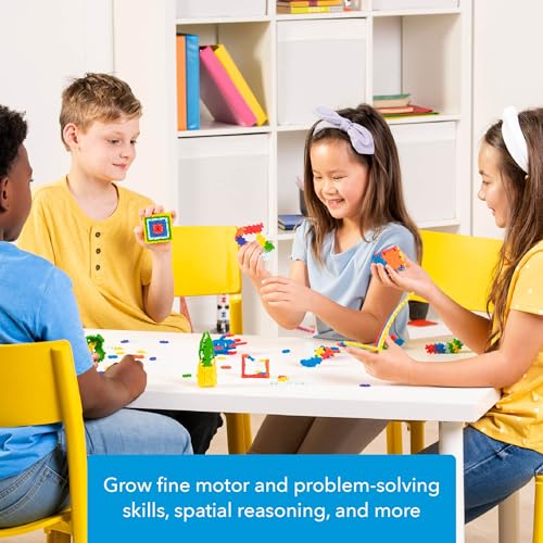 Plus-Plus PLUS PLUS - Open Play Set - 600 Piece - Basic Color Mix, Construction Building Stem Toy, Interlocking Mini Puzzle Blocks for Kids - Image 4