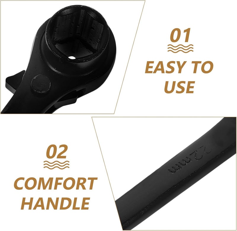 Ratchet Wrench Scaffold Spanner 19-21mm Ratcheting Socket Tool for Scaffolding Construction Hand Tool - Image 3
