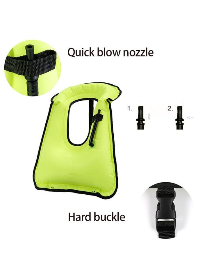 سترة نجاة قابلة للنفخ للسباحة والغطس للبالغين - Image 4