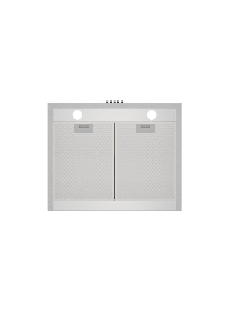 جنرال جولدن شفاط طبخ جنرال جولدين 60×45 سم، جداري، ستانلس ستيل، نوع T، فضي، 5 فلاتر، 3 سرعات، - Image 2