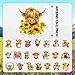 Lcnjscgo 100PCS Highland Cow Stickers Highland Cow Cattle Party Favors Supplies Birthday Party Decorations Gifts Waterproof Vinyl Aesthetics Stickers for Water Bottle Laptop - Image 4