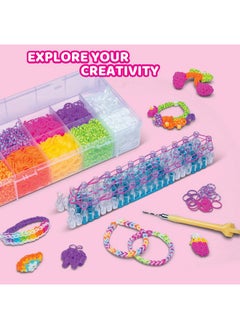 Rainbow Loom ® Combo Set, Features 4000+ Colorful Rubber Bands, 2 Step-By-Step Bracelet Instructions, Organizer Case, Great Gift For Kids 7+ To Promote Fine Motor Skills  - Image 2
