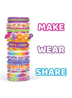 Rainbow Loom ® Combo Set, Features 4000+ Colorful Rubber Bands, 2 Step-By-Step Bracelet Instructions, Organizer Case, Great Gift For Kids 7+ To Promote Fine Motor Skills  - Image 1