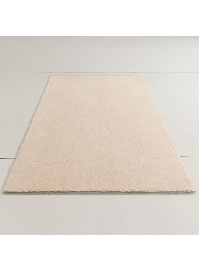 DANUBE HOME Nova Tufted Shaggy Solid Rug | Washable Solids Style | Polyester Area Rug Floor Covering | Indoor Carpet For Living Room Dining Bedroom 200X300cm-Cream - Image 4