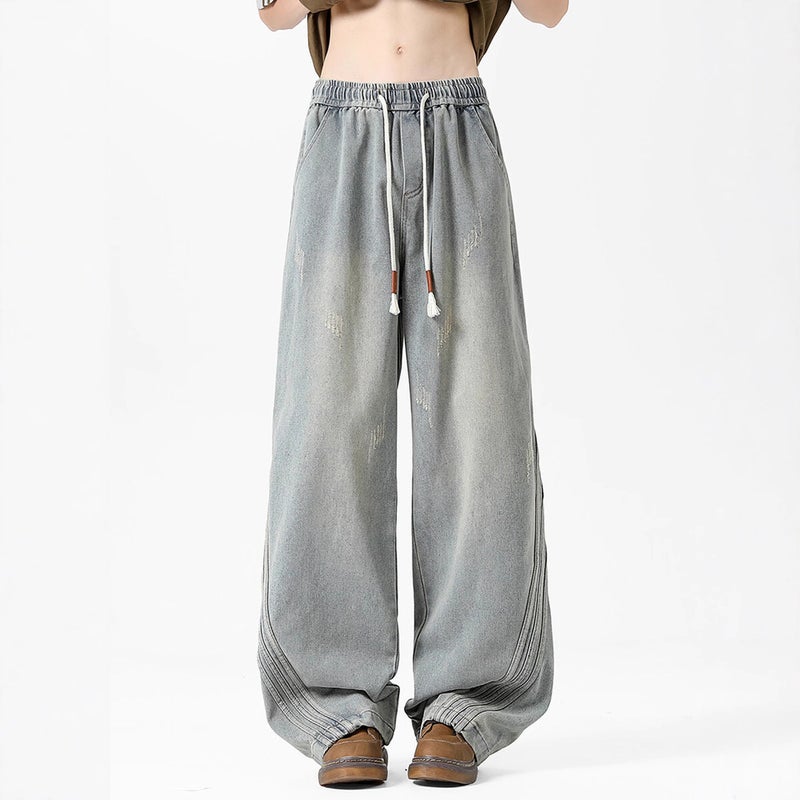 Unisex Casual Daily Denim Jeans - Image 4