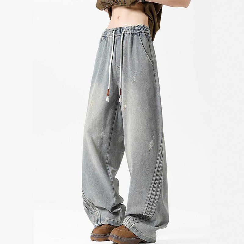 Unisex Casual Daily Denim Jeans - Image 2
