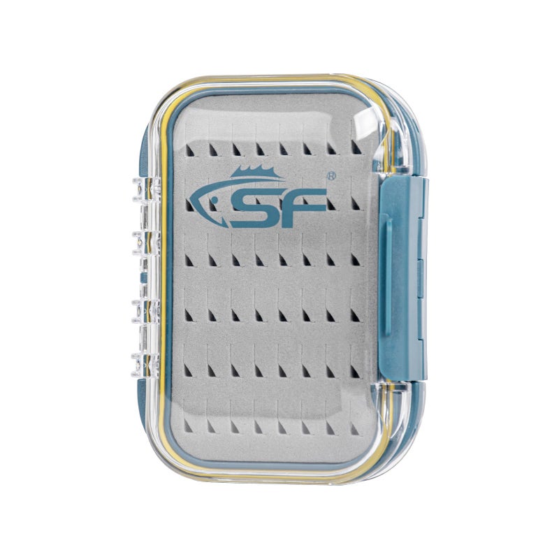 Sf Small Waterproof Fly Box Double Sided Floating Fly Fishing Case Storage For Nymph Wet Dry Fly Flies Easy Grip Foam - Image 1