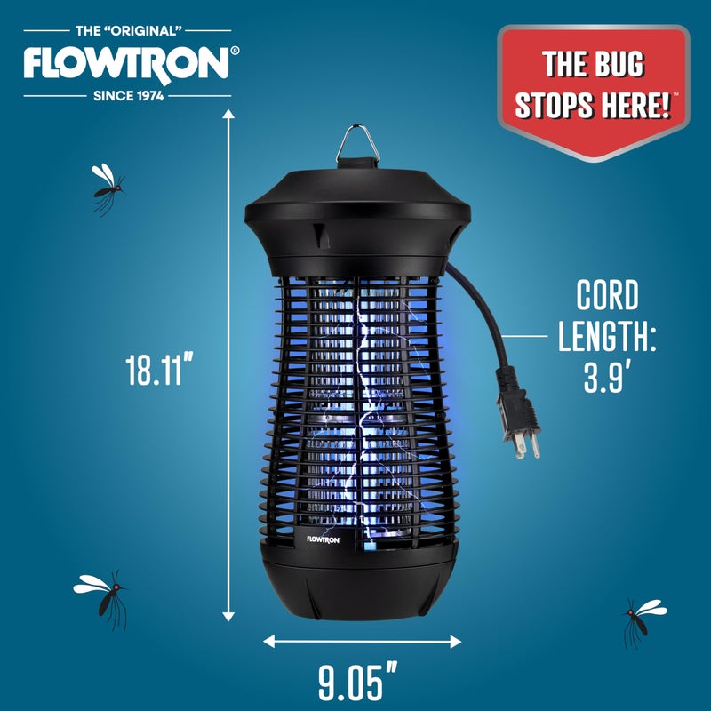 Flowtron Outdoor Bug Zapper | 4000 Volt Electric Insect Killer with Â¾ Acre Coverage | Non-Clogging Shock Grid | Kills Mosquitoes Flies & Flying Insects | Patio Deck Yard Camping | ETL Certified - Image 5