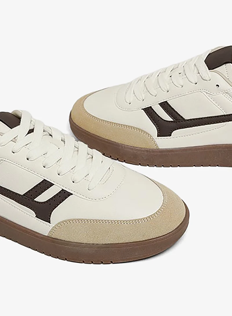 R&B Color Lace Up Sneakers