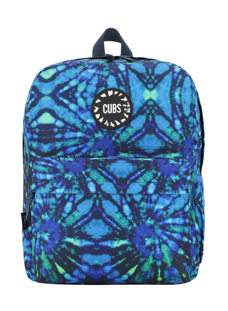 CUBS Tie Dyed Waterproof Kids 28L Backpack with zip closure Ideal for 6-12 years age group, Compatible with 15" Laptop - Image 1
