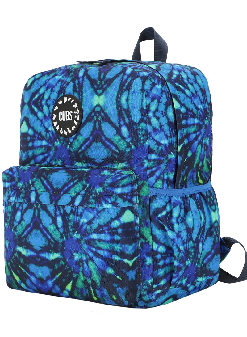 CUBS Tie Dyed Waterproof Kids 28L Backpack with zip closure Ideal for 6-12 years age group, Compatible with 15" Laptop - Image 2