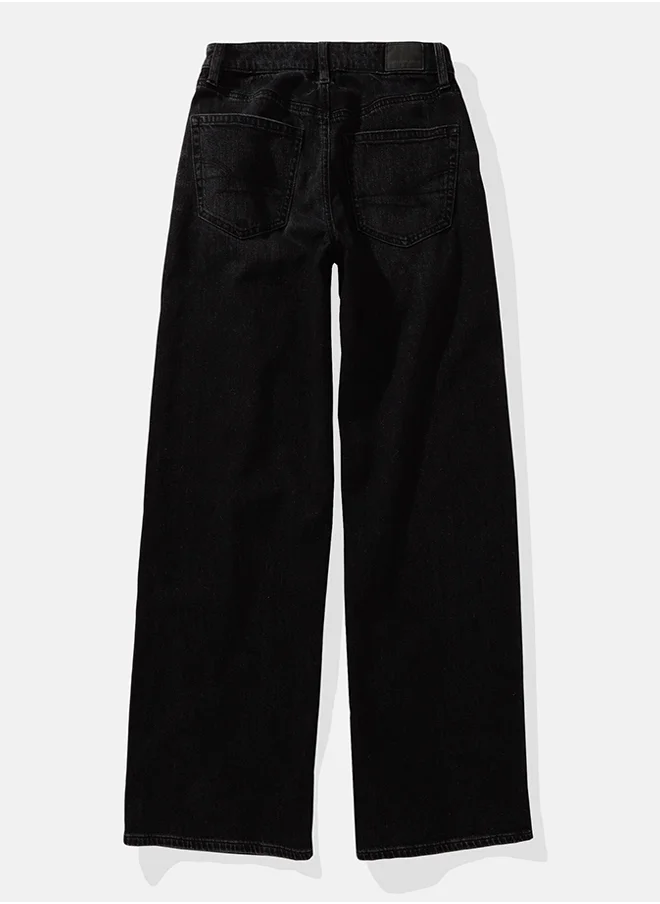 American Eagle AE Strigid Super High-Waisted Baggy Wide-Leg Ankle Jean