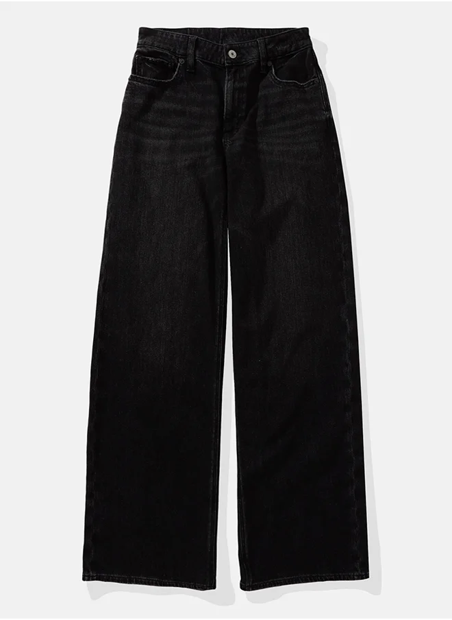 American Eagle AE Strigid Super High-Waisted Baggy Wide-Leg Ankle Jean