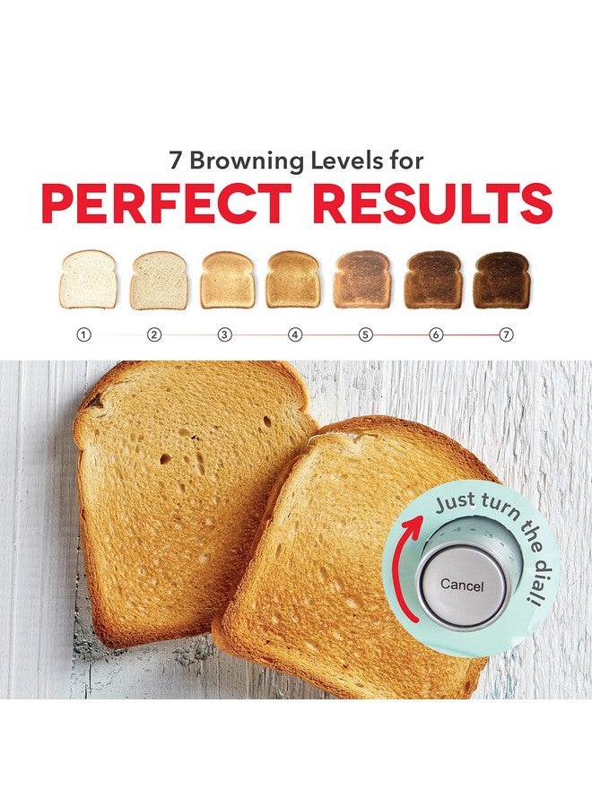 DASH Clear View Toaster: Extra Wide Slot Toaster with See Through Window - Defrost, Reheat + Auto Shut Off Feature for Bagels, Specialty Breads & other Baked Goods - Grey - Image 3