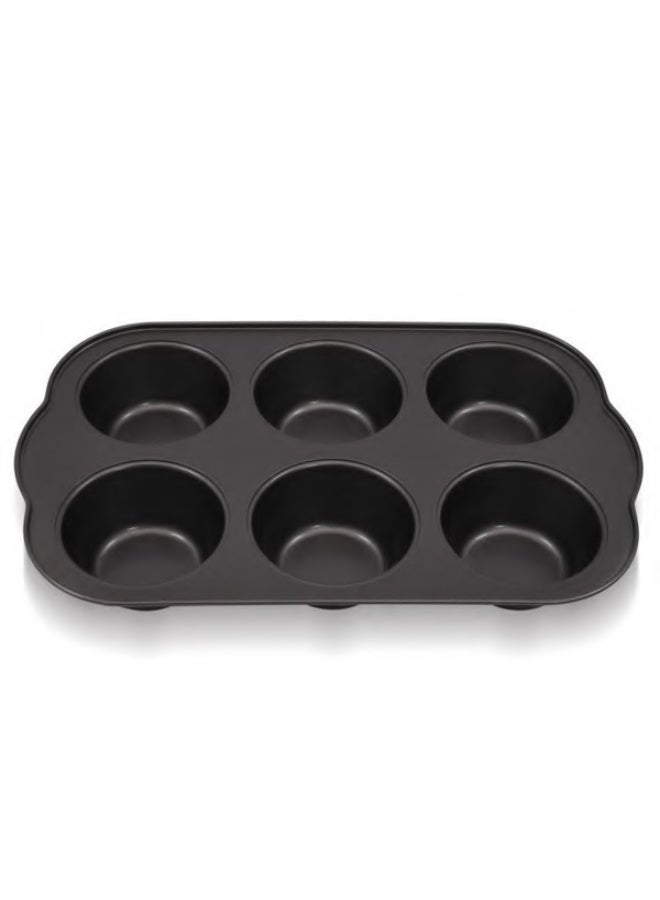 Bisbell Non-Stick 6PCS Muffin Cup Pan Set | Cupcake Baking Pan & Cake Mold for Muffins, Cupcakes & Desserts (BB2699) - Image 4